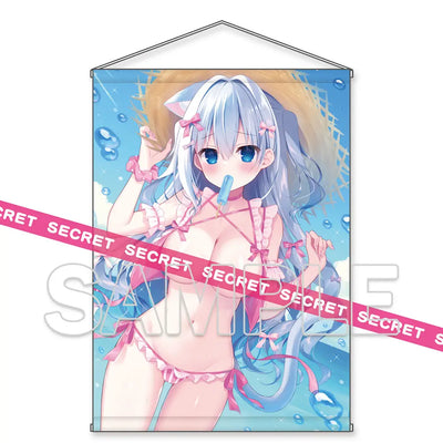 Dengeki Moe Oh : HASUNE Une fille d'été rafraîchissante et vivante X-RATED Tapestry B2