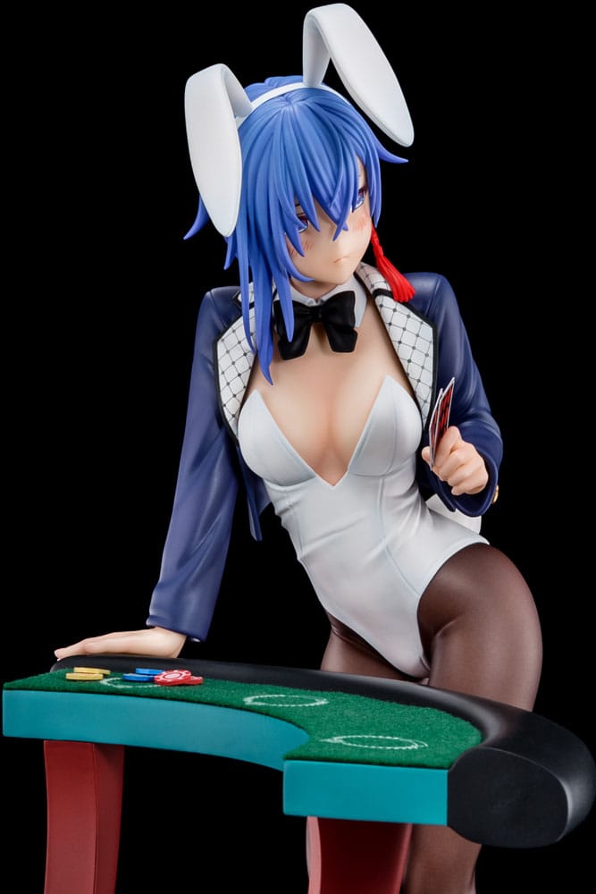 Le Maître de l'Épée Démoniaque de l'Académie Excalibur Statue 1/6 Sakuya Sieglinde portant un costume de lapin bleu lapis-lazuli avec système de gadget Nip Slip 25 cm