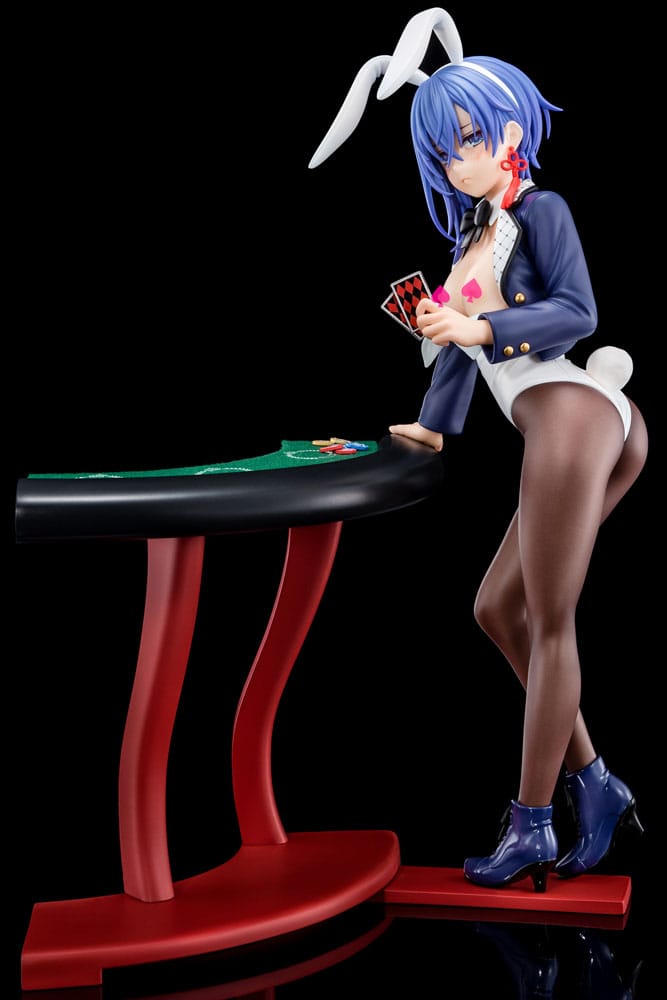 Le Maître de l'Épée Démoniaque de l'Académie Excalibur Statue 1/6 Sakuya Sieglinde portant un costume de lapin bleu lapis-lazuli avec système de gadget Nip Slip 25 cm