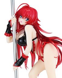 High School DxD Statue 1/7 Rias Gremory Pole Dance Ver. Black Color 20 cm