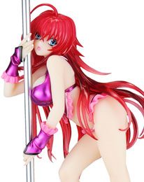 High School DxD Statue 1/7 Rias Gremory Pole Dance Ver. Purple Color 20 cm