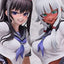 Monde où l'épaisseur des cuisses d'une fille est égale à son statut social Statues 1/5 Raura Aiza &amp; Iroha Shishikura 14 cm