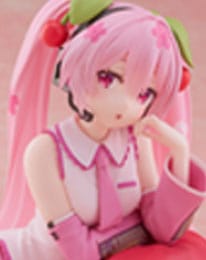 Hatsune Miku PVC Statue Desktop Cute Figure Sakura Miku Cherry Cushion Ver. 13 cm