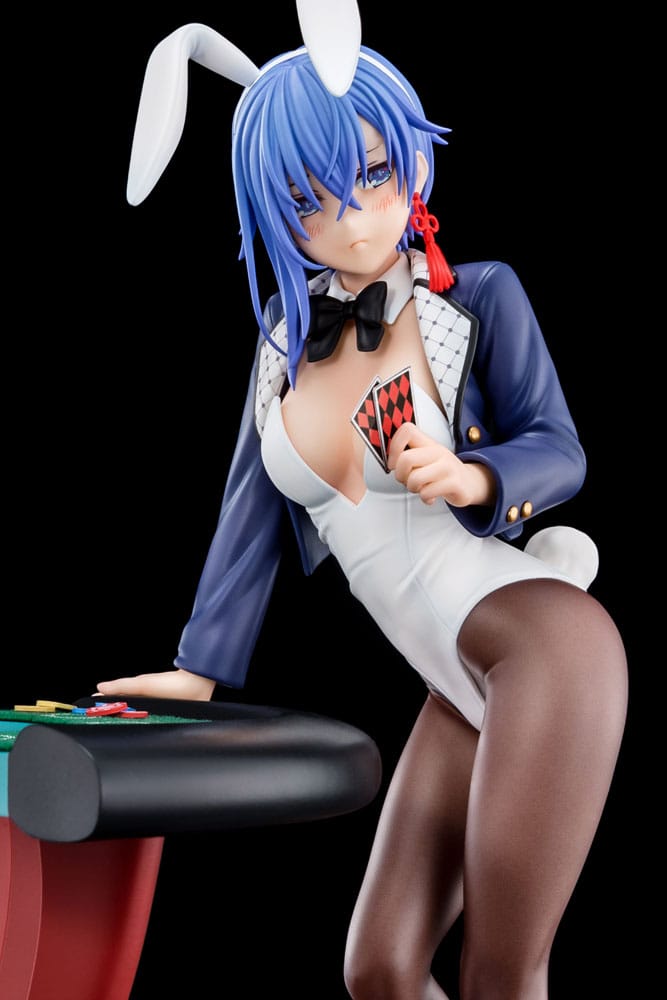 Le Maître de l'Épée Démoniaque de l'Académie Excalibur Statue 1/6 Sakuya Sieglinde portant un costume de lapin bleu lapis-lazuli avec système de gadget Nip Slip 25 cm