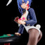 Le Maître de l'Épée Démoniaque de l'Académie Excalibur Statue 1/6 Sakuya Sieglinde portant un costume de lapin bleu lapis-lazuli avec système de gadget Nip Slip 25 cm