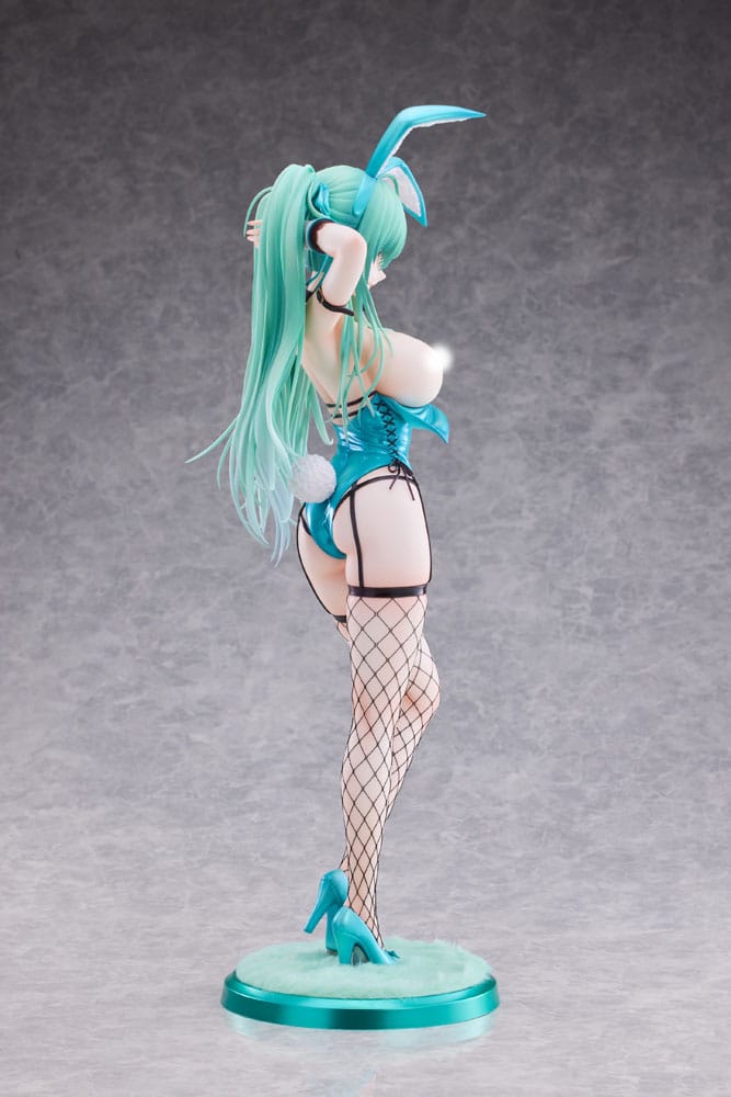 Original Character PVC Statue 1/4 Green Twin Tail Bunny-chan Fishnet Tights Ver. 43cm