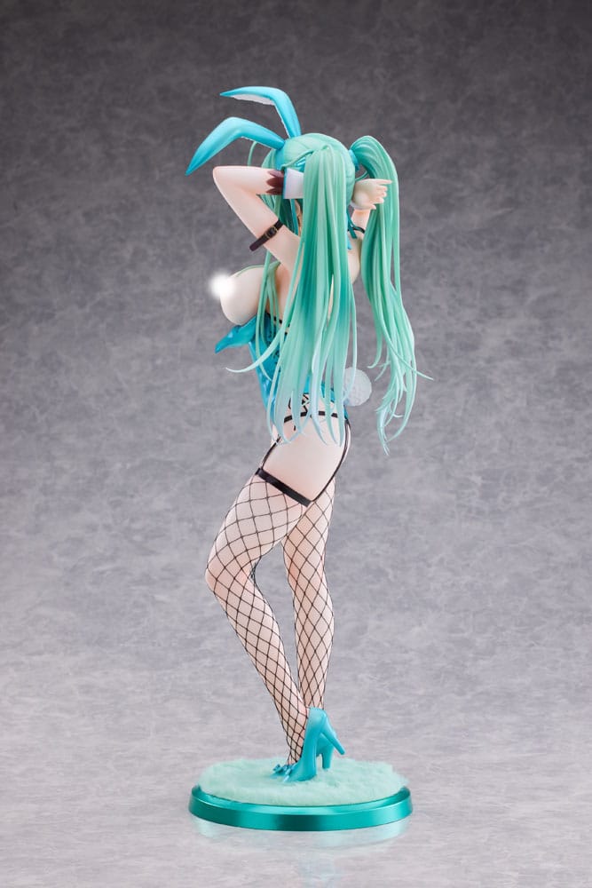 Original Character PVC Statue 1/4 Green Twin Tail Bunny-chan Fishnet Tights Ver. 43cm