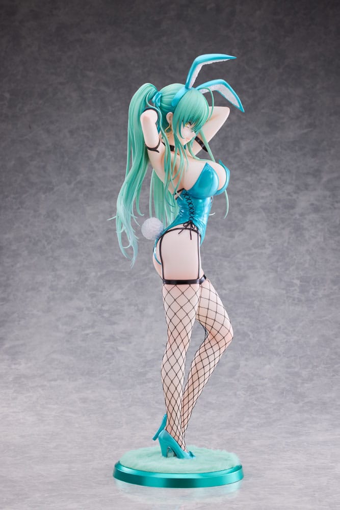 Original Character PVC Statue 1/4 Green Twin Tail Bunny-chan Fishnet Tights Ver. 43cm