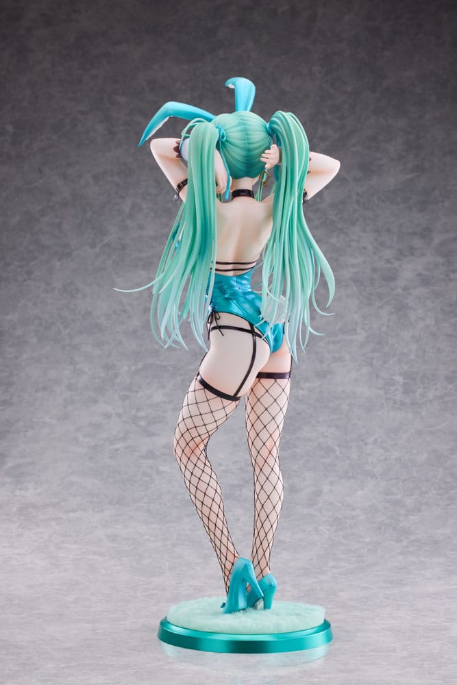 Original Character PVC Statue 1/4 Green Twin Tail Bunny-chan Fishnet Tights Ver. 43cm