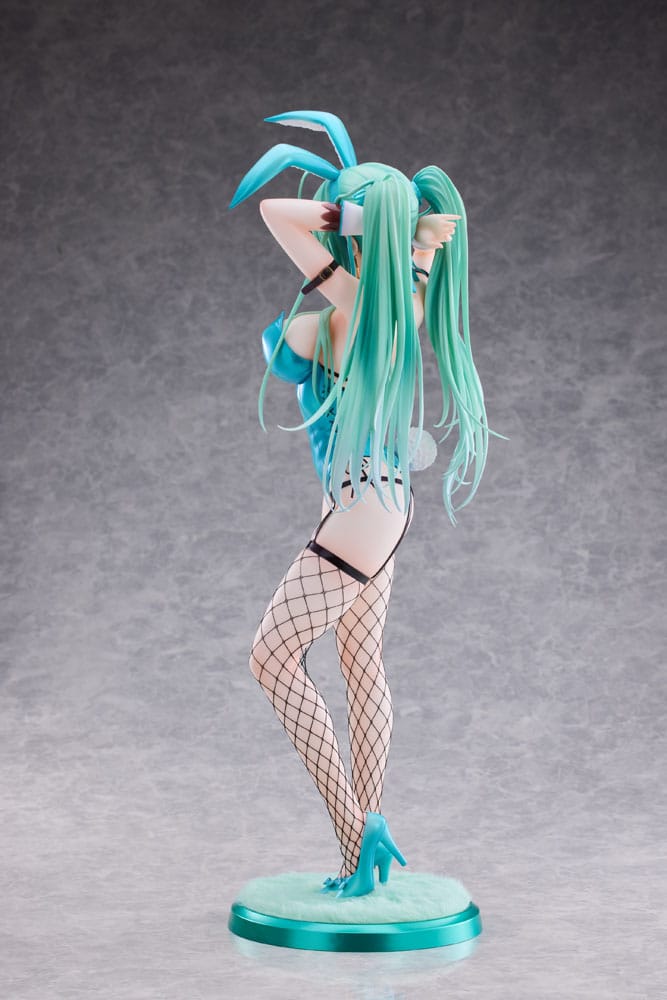 Original Character PVC Statue 1/4 Green Twin Tail Bunny-chan Fishnet Tights Ver. 43cm