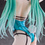 Original Character PVC Statue 1/4 Green Twin Tail Bunny-chan Fishnet Tights Ver. 43cm