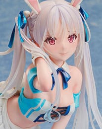 Original Character by DSmile Bunny Series Statue 1/4 Chris Aqua Blue Bare Leg Ver. 24cm