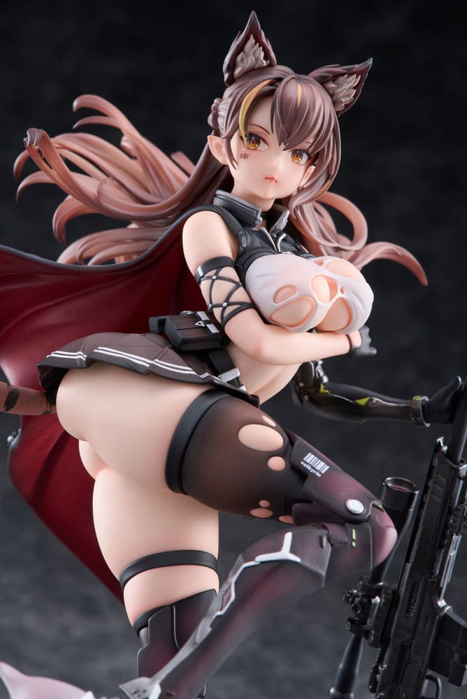 Original Character PVC Statue 1/7 Ijuu Senki Series: Sniper Karihime Limited Distribution 27 cm