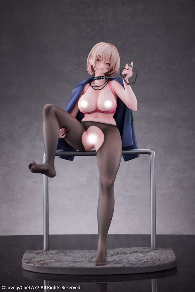 Original Illustration PVC Statue 1/6 Naughty Police Woman Illustration by CheLA77 DX Edition 24 cm